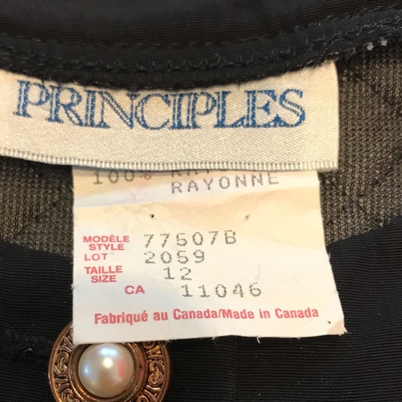 Vintage floral cropped jacket by Principles Size 12 - Picture 3 of 12